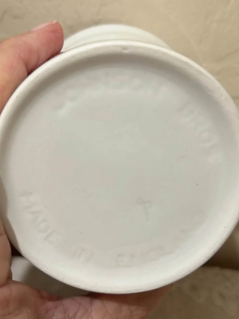 Vintage Johnson Bros England White Ironstone Creamer Pitcher